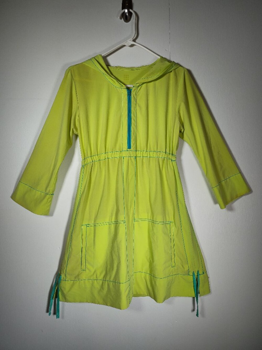 Title Nine Nimblene Swelter‎ Shelter athletic long sleeve hooded tunic dress S